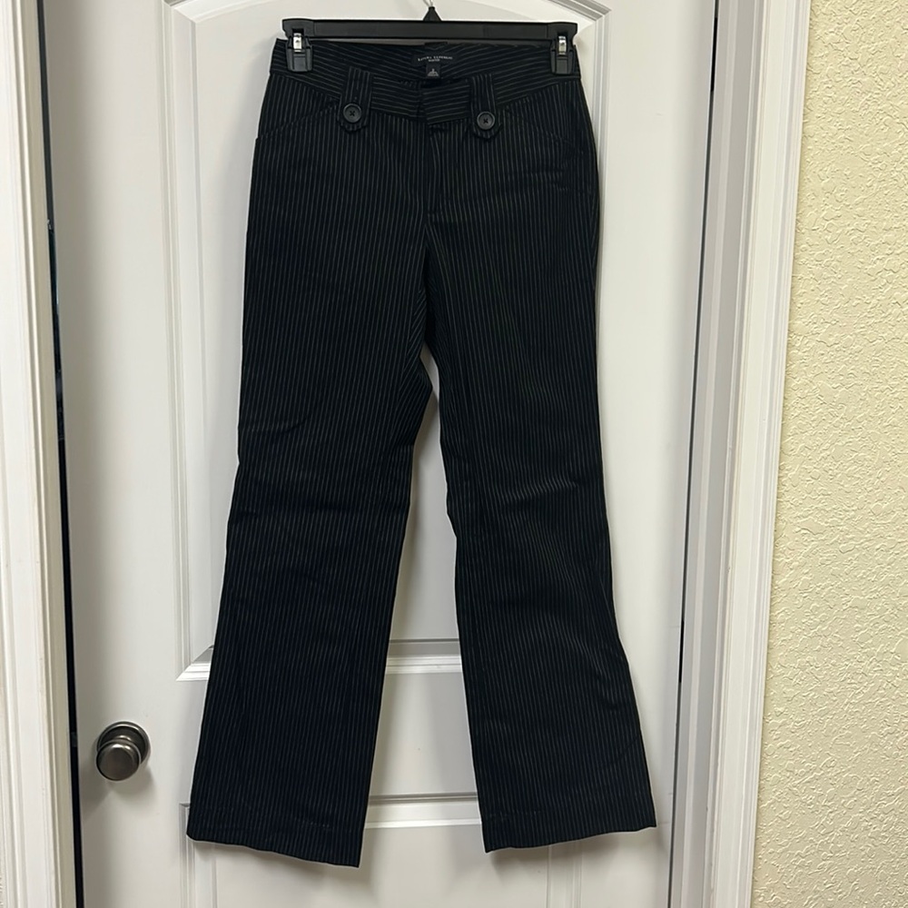 Banana Republic Black Pinstriped Pants